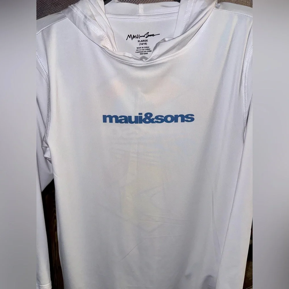 Maui & Sons Boys Sun Shirt UPF 50+ Size XL 14-16 Brand New